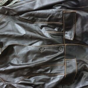 Black leather Jacket/Coat